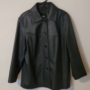 Mossimo black leather jacket